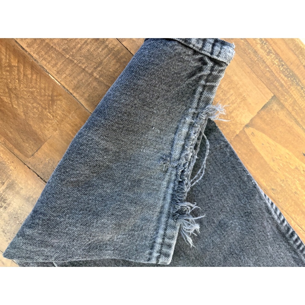 Wrangler 13MWZWK Cowboy Cut Jeans Black Mens 42x30 US Fabric Made in Mexico Y2K - Picture 9 of 11